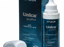 Unica Sensitive (100 мл.), раствор + контейнер для контактных линз